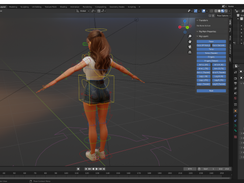 Sexy Girl Toon Woman 3D मॉडल