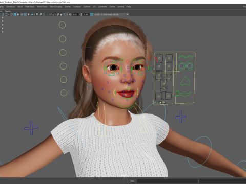 Sexy Girl Toon Woman 3D मॉडल