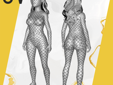 Sexy Girl Toon Woman 3D मॉडल