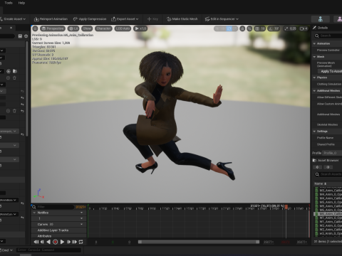 Classic Afro - Cartoon Black African Woman 3D Model