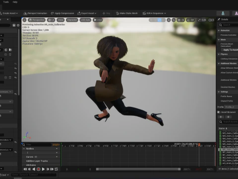 Classic Afro - Cartoon Black African Woman 3D Model