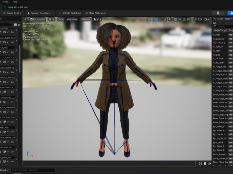 Classic Afro - Cartoon Black African Woman 3D Model