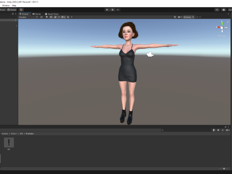 Stylized Cartoon Woman Toon girl 3Dモデル