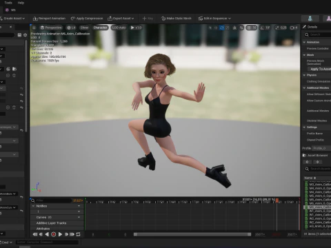 Stylized Cartoon Woman Toon girl 3D Model