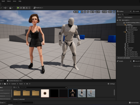 Stylized Cartoon Woman Toon girl 3Dモデル