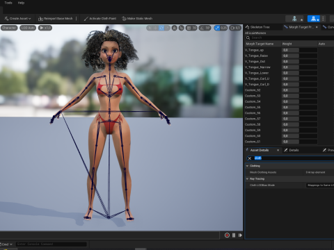 African Female Cartoon Black afro Woman Female 3D 3D Model