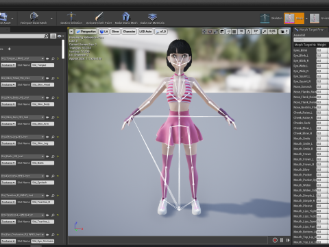 Girl Asian Woman RealTime japanese korean Female 3D 3Dモデル