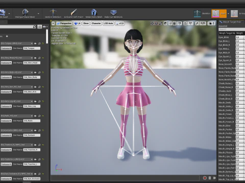 Girl Asian Woman RealTime japanese korean Female 3D 3D Model