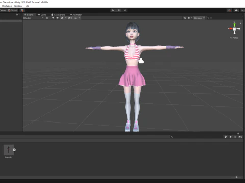 Girl Asian Woman RealTime japanese korean Female 3D 3D Model