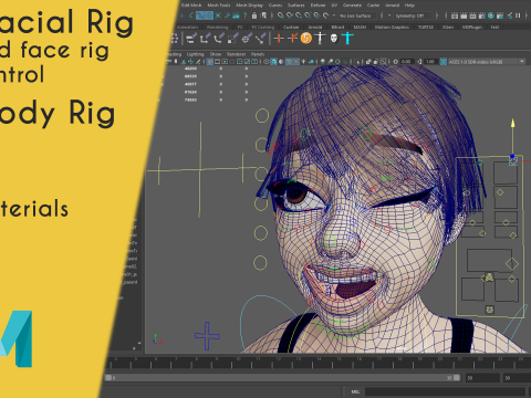 Fat Woman stylized girl cartoon Female 3D 모델