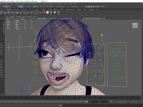 Fat Woman stylized girl cartoon Female 3D 모델