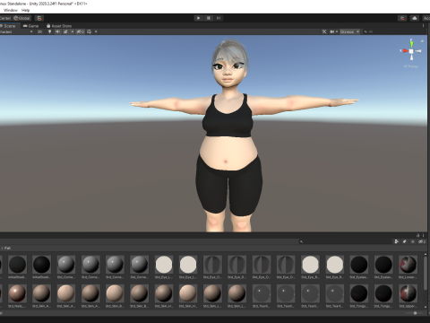 Fat Woman stylized girl cartoon Female 3D 모델
