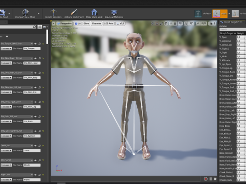 Old Man cartoon character RealTime Male 3D 模型