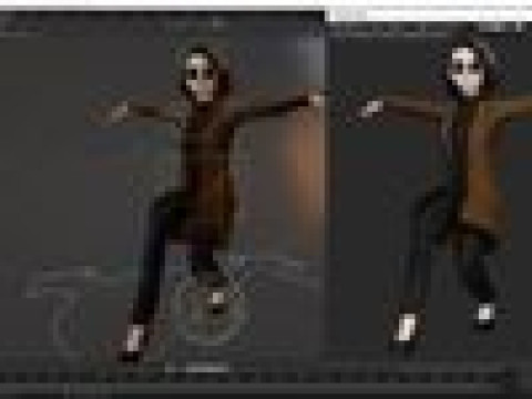 Prestige Realistic stylized cartoon Female Modello 3D