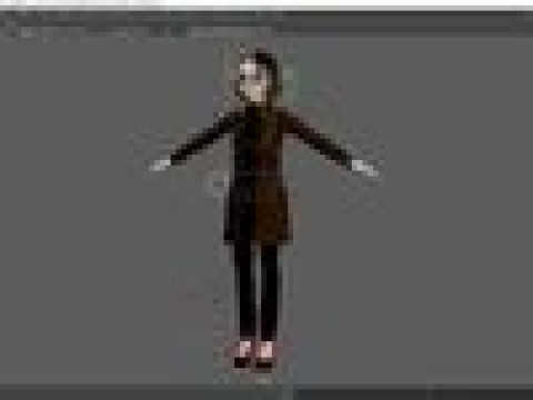 Prestige Realistic stylized cartoon Female Modello 3D