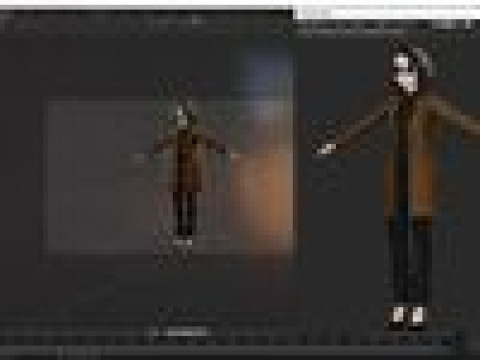 Prestige Realistic stylized cartoon Female Modello 3D