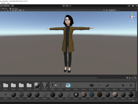 Prestige Realistic stylized cartoon Female Modello 3D