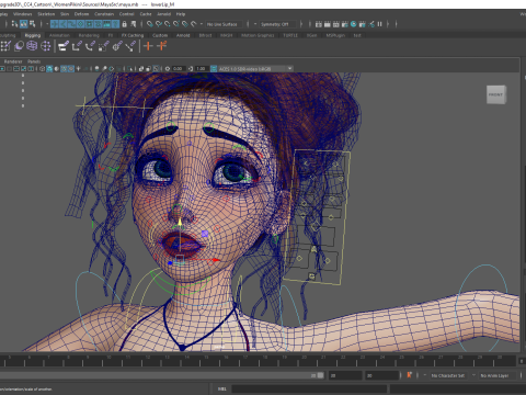 Woman Bikini Rigged Character 3D Model