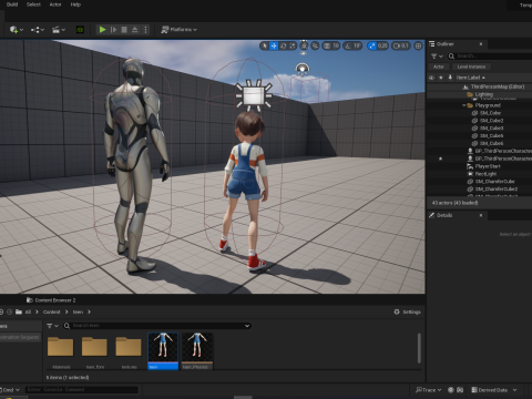 Young Teen Girl Rigged Character Modello 3D
