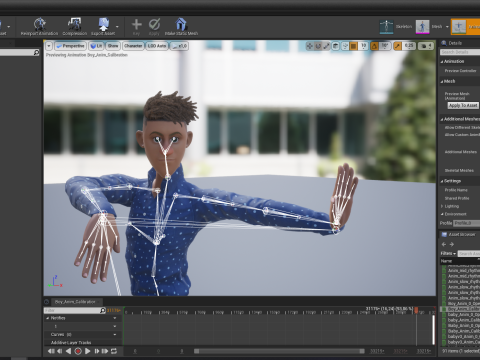 Cartoon Black Man Teen young Rigged Model 3D