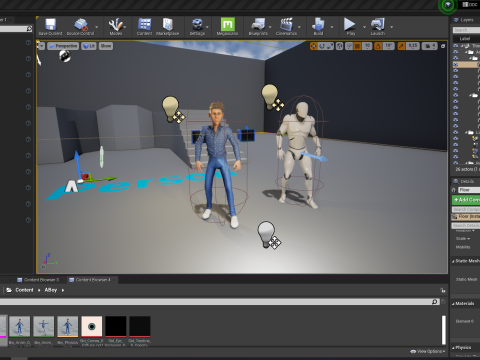 Cartoon Black Man Teen young Rigged Model 3D