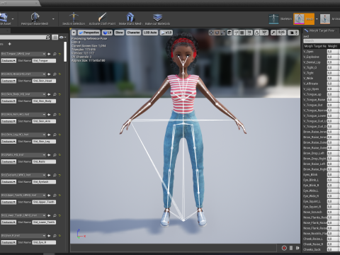 Cute African Female Cartoon Black afro rigged Woman 3D मॉडल