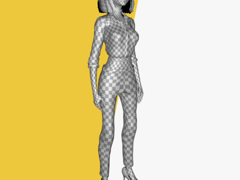 Prestige Asian girl Woman RealTime japanese korean Chinese 3D Model