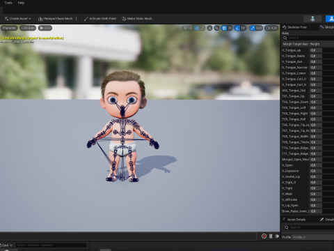 Cartoon Baby Rigged 5 Lods 4K Textures Modelo 3D