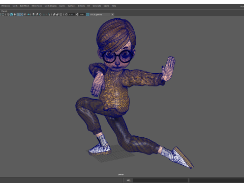 Brother Cartoon man Rigged Real Time male 3D 3D Model