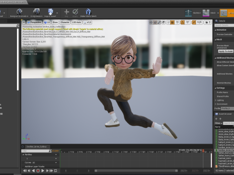Brother Cartoon man Rigged Real Time male 3D 3D Model