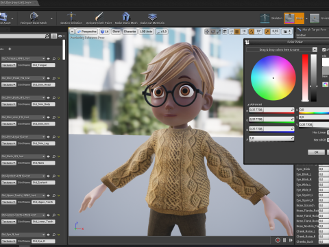 Brother Cartoon man Rigged Real Time male 3D 3D Model