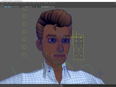 Classic Cartoon Man Rigged model RealTime Male 3D toon 3D Model