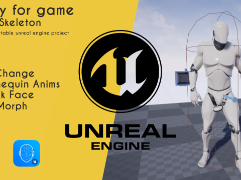 Classic Cartoon Man Rigged model RealTime Male 3D toon 3D Model