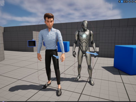 Classic Cartoon Man Rigged model RealTime Male 3D toon 3D Model