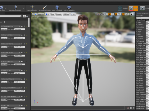 Classic Cartoon Man Rigged model RealTime Male 3D toon 3D Model