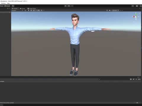 Classic Cartoon Man Rigged model RealTime Male 3D toon 3D Model