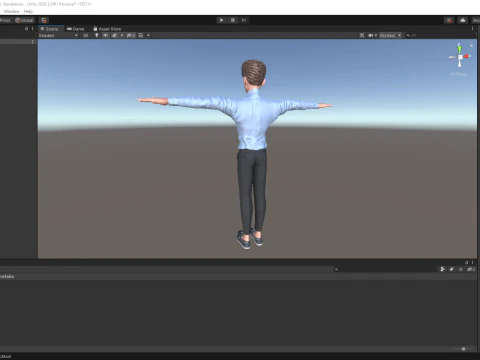 Classic Cartoon Man Rigged model RealTime Male 3D toon 3D Model