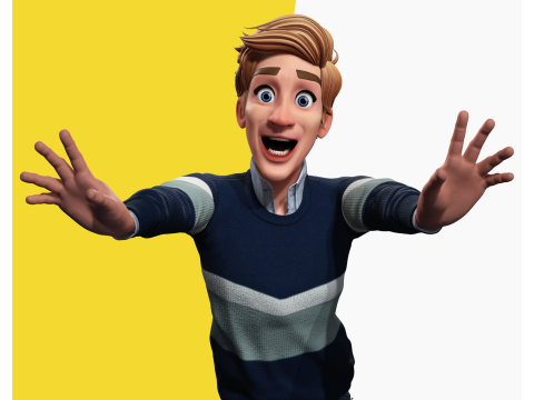 Father Cartoon Man Rigged RealTime Male 3D मॉडल