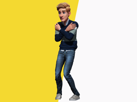 Father Cartoon Man Rigged RealTime Male 3D Model