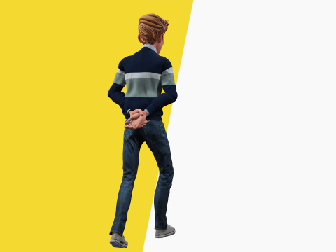 Father Cartoon Man Rigged RealTime Male 3D Model