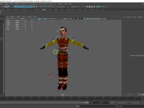 Cartoon Firefighter Character Toon Rescue 3D Model