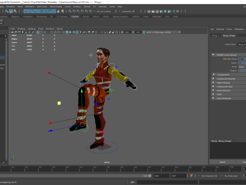 Cartoon Firefighter Character Toon Rescue 3D Model