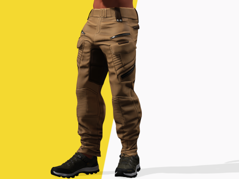 Muscle Stylized Strongman Bodyguard Commander Low-poly 3D 모델
