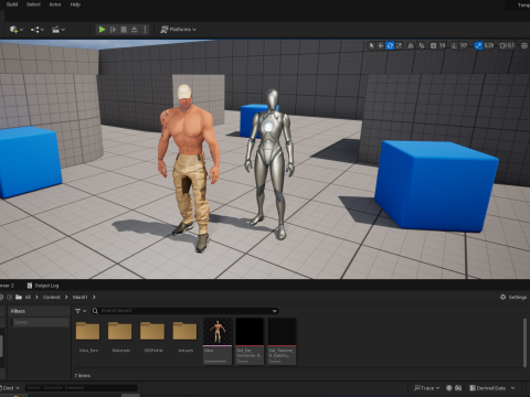Muscle Stylized Strongman Bodyguard Commander Low-poly 3D 모델
