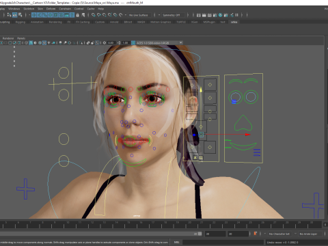 Realistic Female Athlete in Sportswear 3D 모델