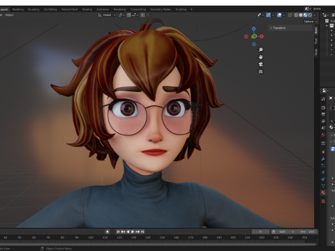 Mother Cartoon Woman Rigged RealTime girl 3D 3D मॉडल