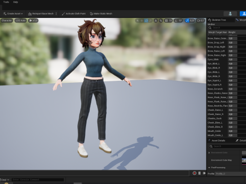 Mother Cartoon Woman Rigged RealTime girl 3D 3D मॉडल