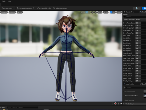 Mother Cartoon Woman Rigged RealTime girl 3D 3D मॉडल