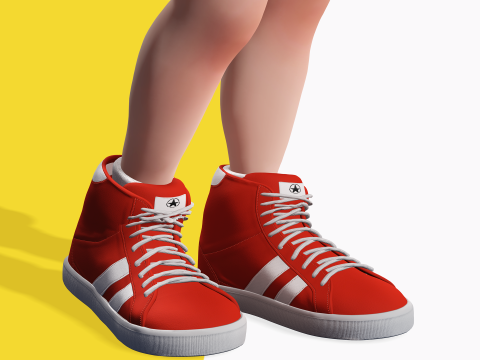 Sister Cartoon girl Rigged child 3D Model