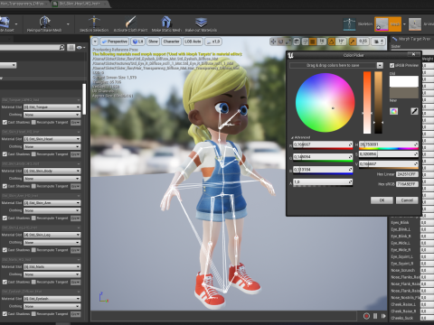 Sister Cartoon girl Rigged child 3D Model